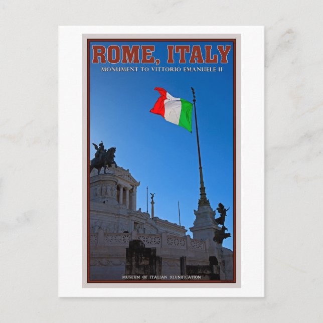 Carte Postale Rome - Monument Vittorio (Devant)