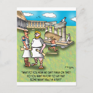 Carte Postale Rome n'a pas été construite en un jour ?