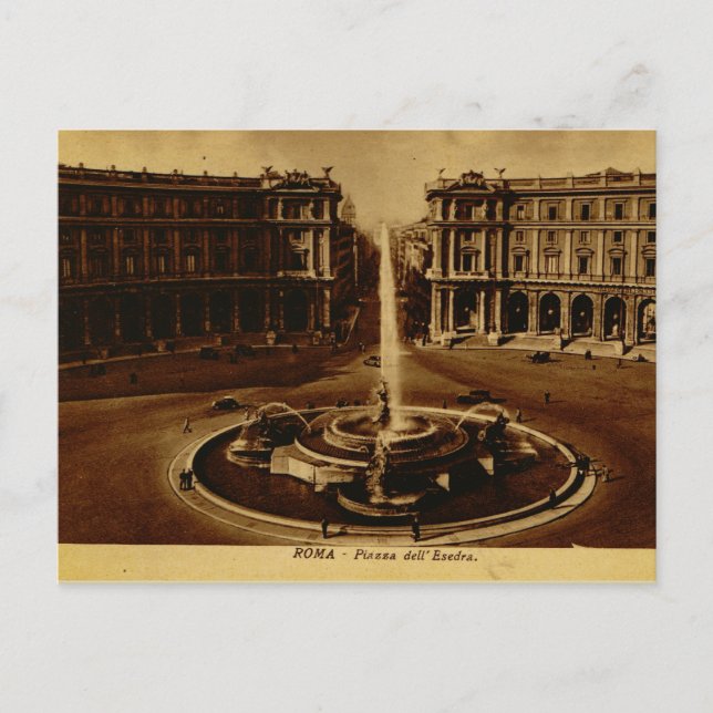 Carte Postale Rome, Piazza dell' Esedra 1890 (Devant)