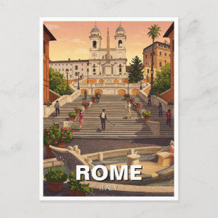 Carte Postale Rome Place d'Espagne Italie Voyage