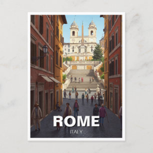 Carte Postale Rome Place d'Espagne Italie Voyage