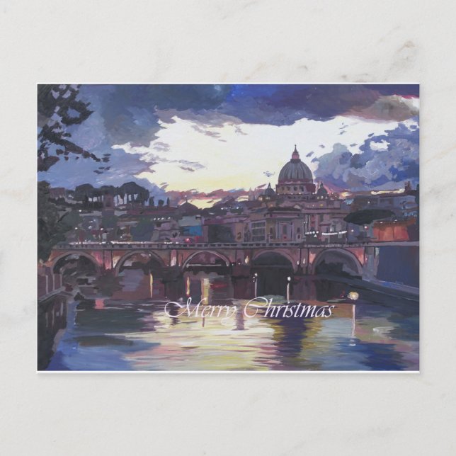 Carte Postale Rome Vatican Joyeux Noël (Devant)