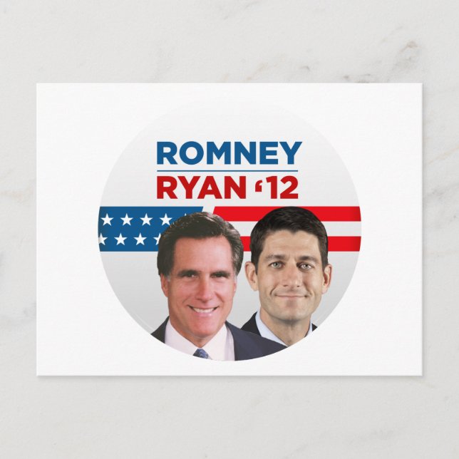 Carte Postale Romney Ryan 2012 (Devant)