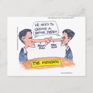 Carte Postale Romney Ryan Pinocchio Fusionner Drôle Cadeaux Et T