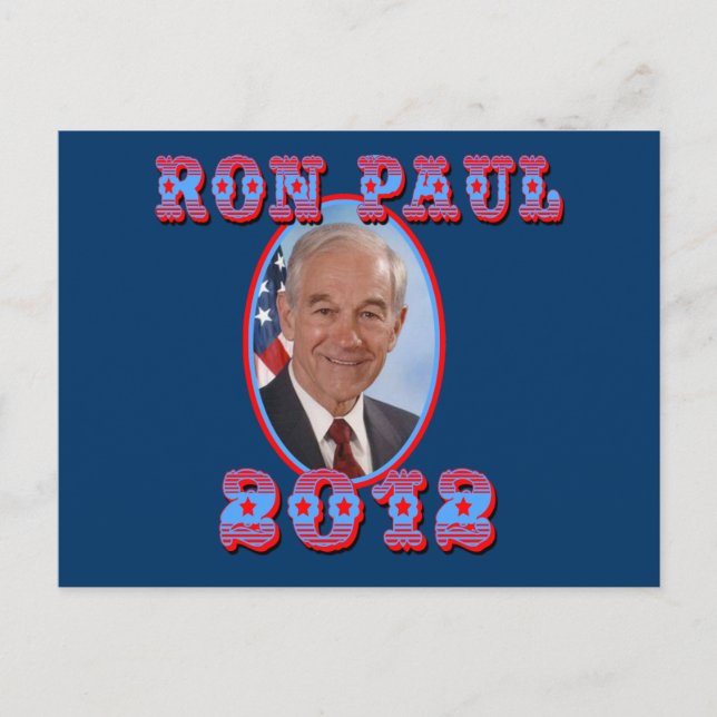 Carte Postale Ron Paul 2012 pour Président USA (Devant)