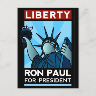 Carte Postale Ron Paul Liberty