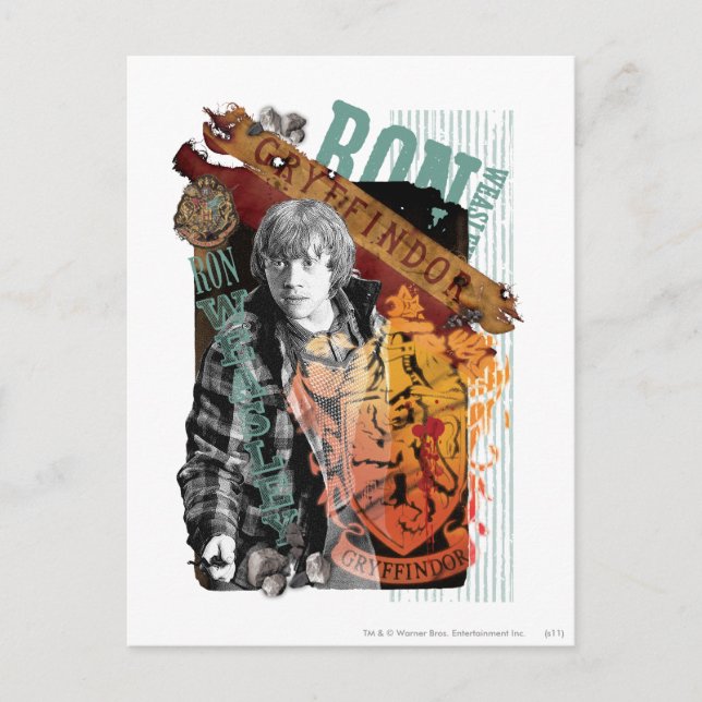 Carte Postale Ron Weasley Collage 1 (Devant)