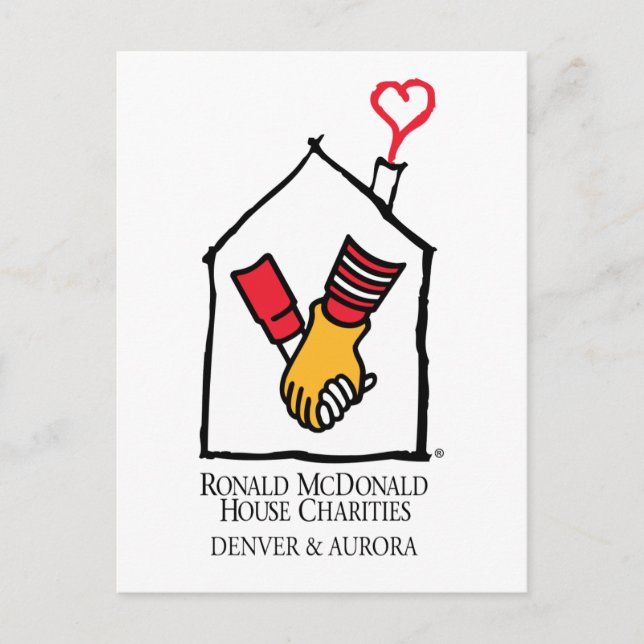 Carte Postale Ronald McDonald Hands (Devant)