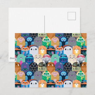 Carte Postale Ron's Gone Wrong Colorful Bot Motif