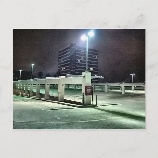 Carte Postale Rooftop Parking Structure at Night - HDR (Devant)
