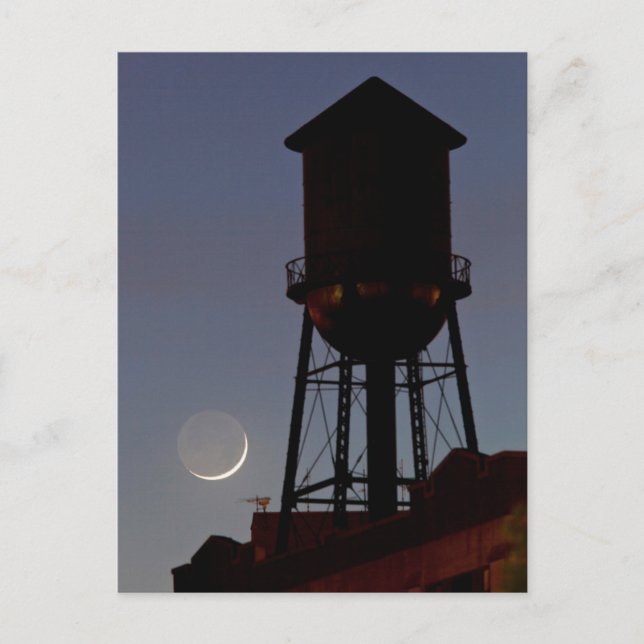 Carte Postale Rooftop Water Tower | Crescent Moon New Jersey (Devant)
