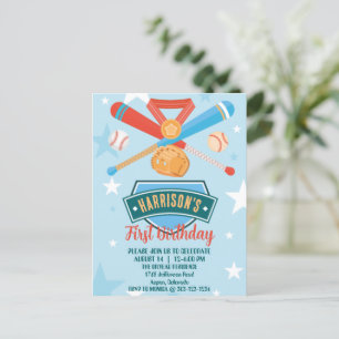 Carte Postale Rookie de l'année Baseball 1er anniversaire