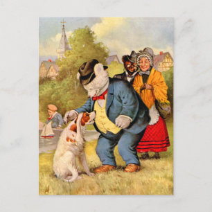 Carte Postale Roosevelt Oears & Old Mother Hubbard & Her Chien