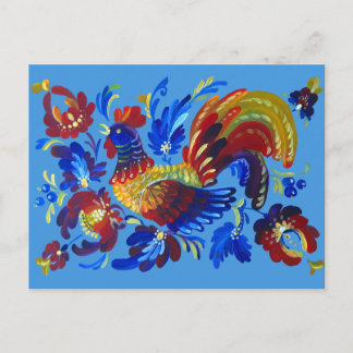 Carte Postale Rooster Petrykivka