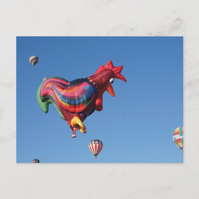 Carte Postale Roostesr coloré (Devant)