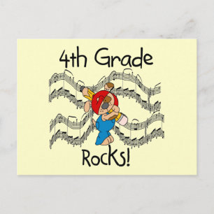 Carte Postale Roquettes de 4e année en peluche T-shirts et cadea