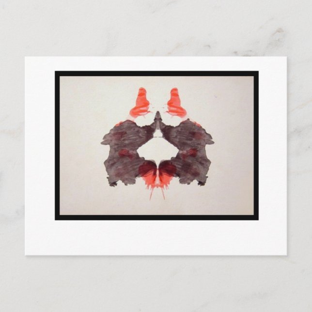 Carte Postale Rorschach Inkblot 2.0 (Devant)
