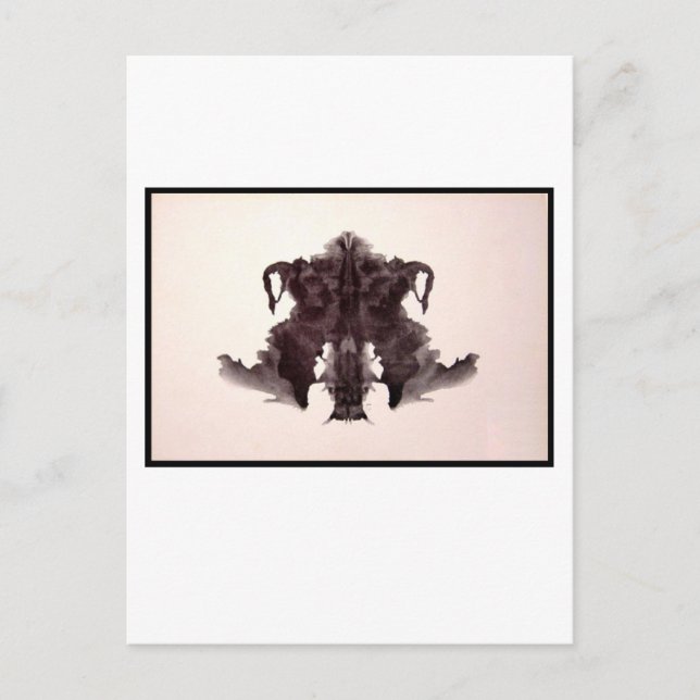 Carte Postale Rorschach Inkblot 4.0 (Devant)