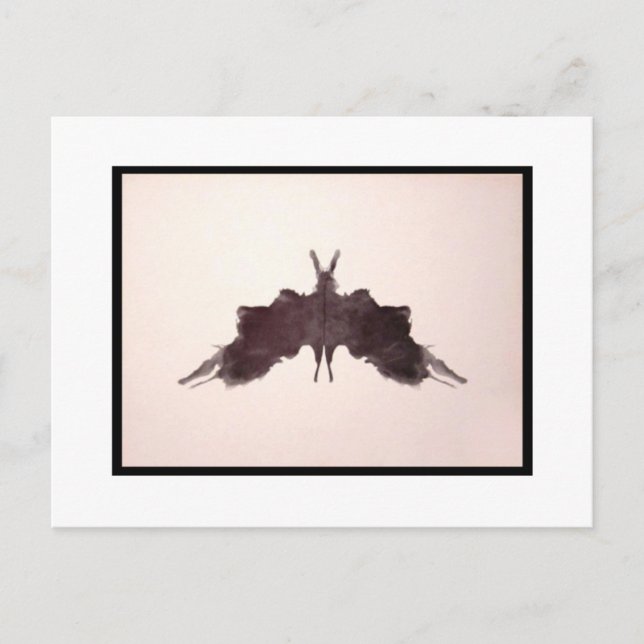 Carte Postale Rorschach Inkblot 5.0 (Devant)