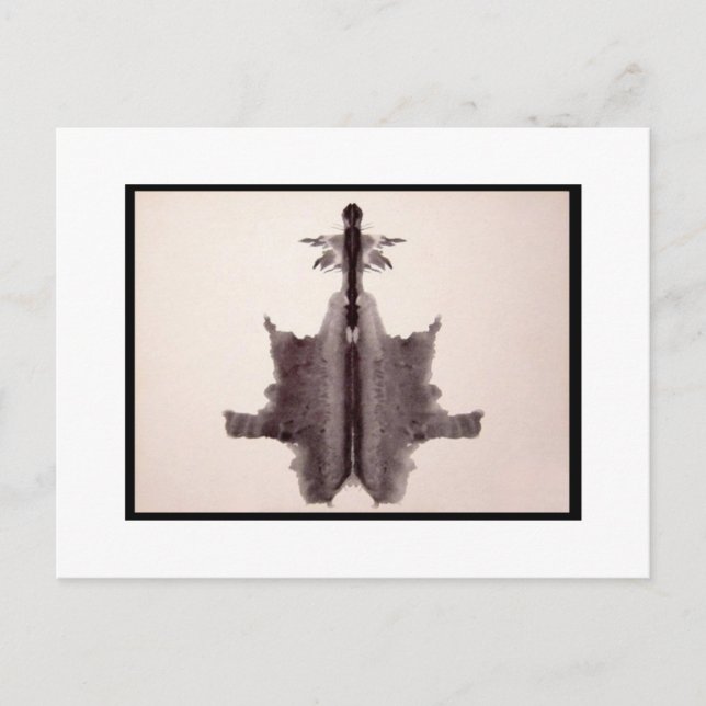 Carte Postale Rorschach Inkblot 6.0 (Devant)