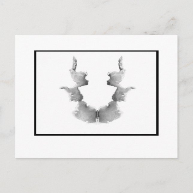 Carte Postale Rorschach Inkblot 7.0 (Devant)