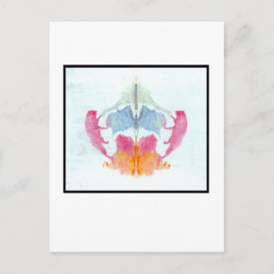 Carte Postale Rorschach Inkblot 8.0