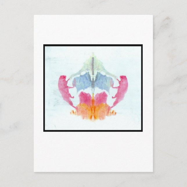 Carte Postale Rorschach Inkblot 8.0 (Devant)
