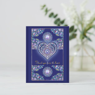 Carte Postale Rosace bleue