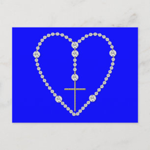 Carte Postale Rosaire Diamond - Salut Marie Pleine de grâce