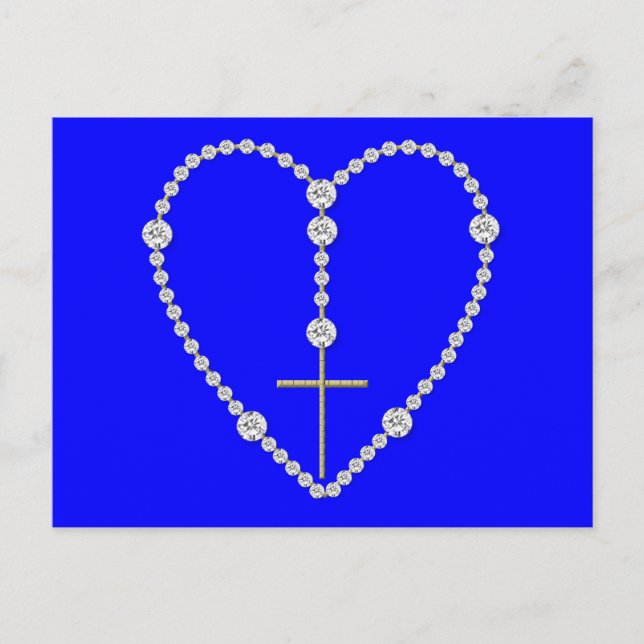 Carte Postale Rosaire Diamond - Salut Marie Pleine de grâce (Devant)