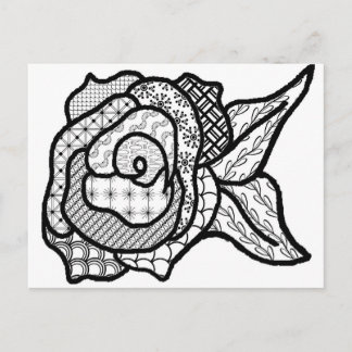 Carte postale rose