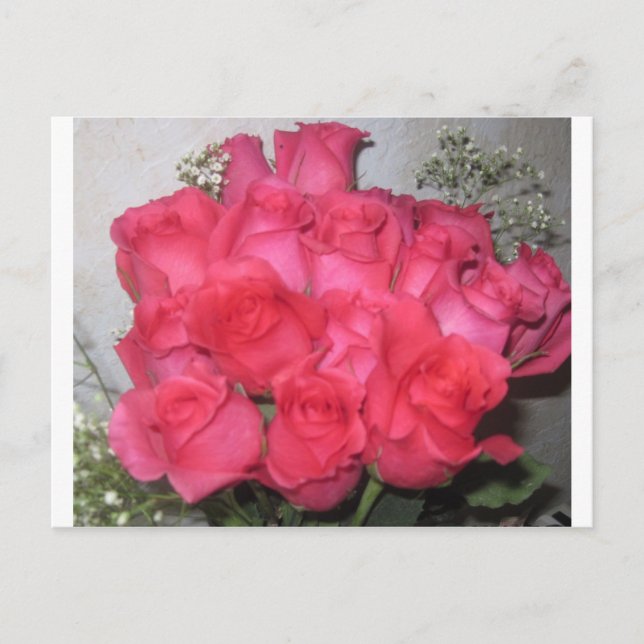 CARTE POSTALE ROSE (Devant)