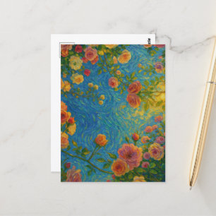 Carte postale rose