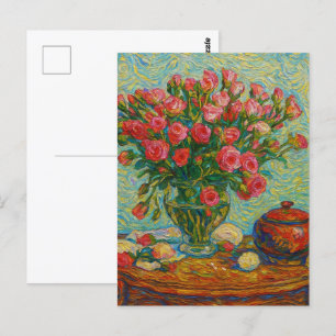 Carte postale rose