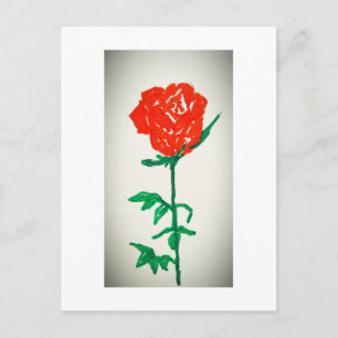 Carte Postale Rose