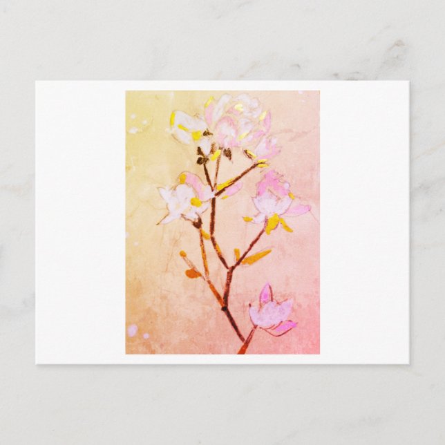 Carte Postale Rose (Devant)