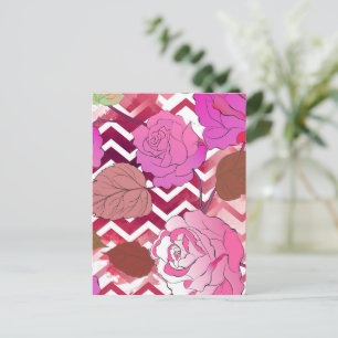 Carte Postale Rose 33