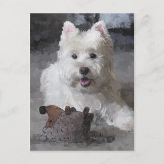 Carte Postale Rose Avec Un Nouveau Jouet