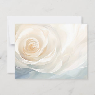 Carte Postale Rose blanche peinture abstraite