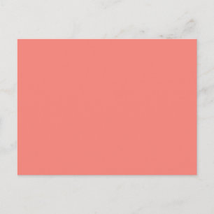 Carte postale rose corail