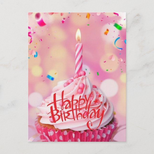 Carte postale rose de la coupe Wings Anniversaire (Devant)