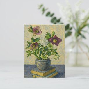 Carte postale Rose de Noël