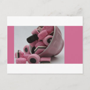 Carte Postale rose et doux