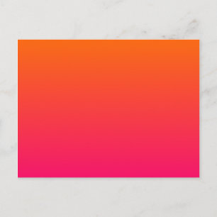 Carte Postale Rose et orange ombré