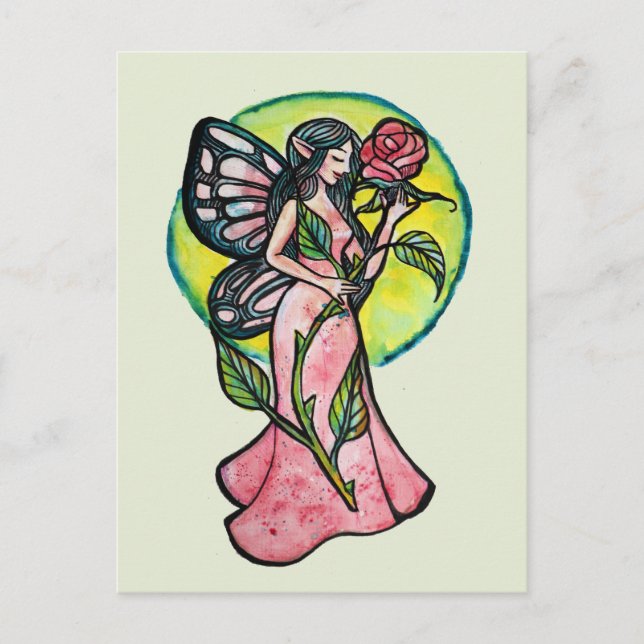 Carte Postale Rose Fairy (Devant)