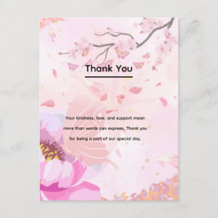 Carte Postale rose floral