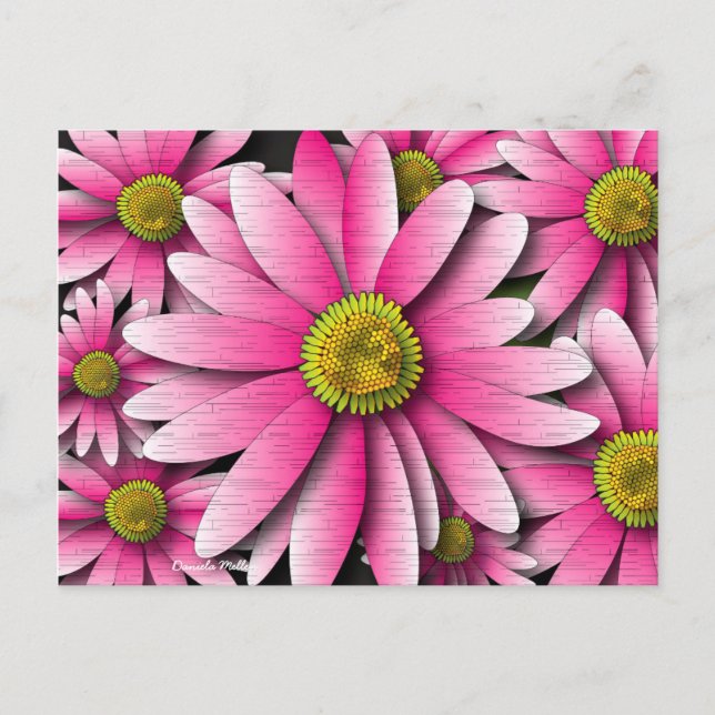 Carte postale rose Gerbera Daisy (Devant)
