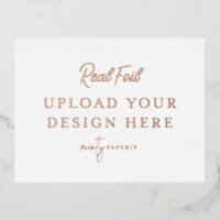 Carte postale rose Gold Foil Landcape