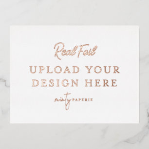 Carte postale rose Gold Foil Landcape