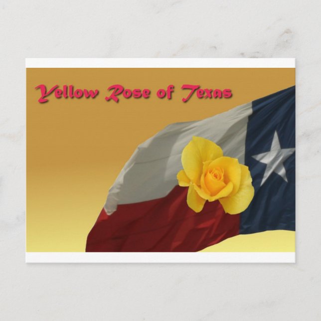 Carte Postale rose jaune (Devant)